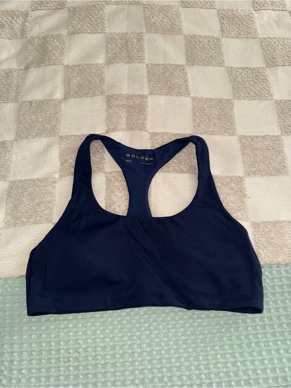 Golden Aritzia size Large Sports Bra